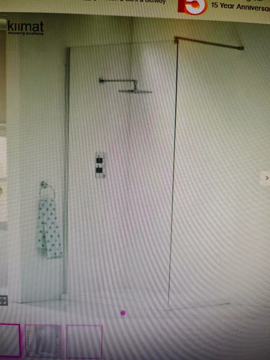 Kiimat aqua 700 x 2000mm wetroom panel (chrome) - Image 4