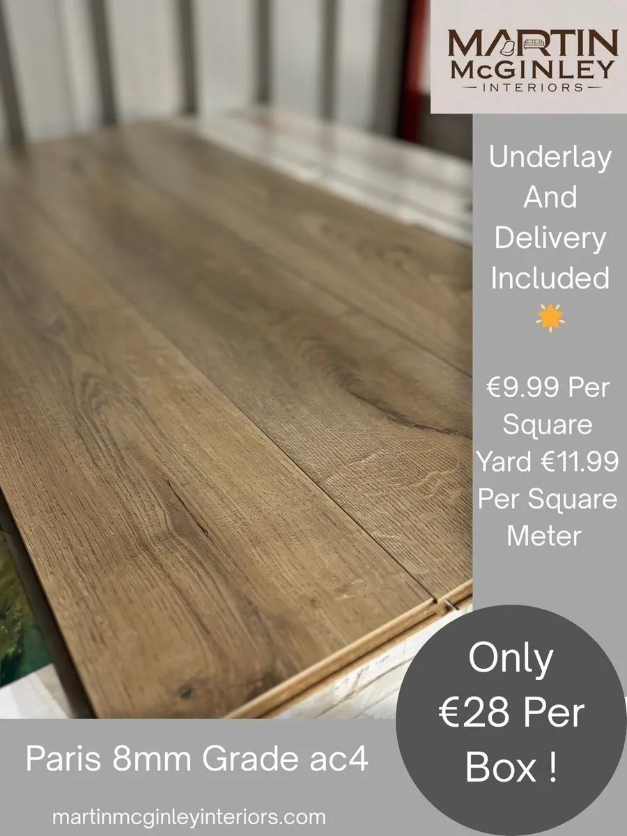 New 8mm Laminated Flooring Free Delivery - Image 3