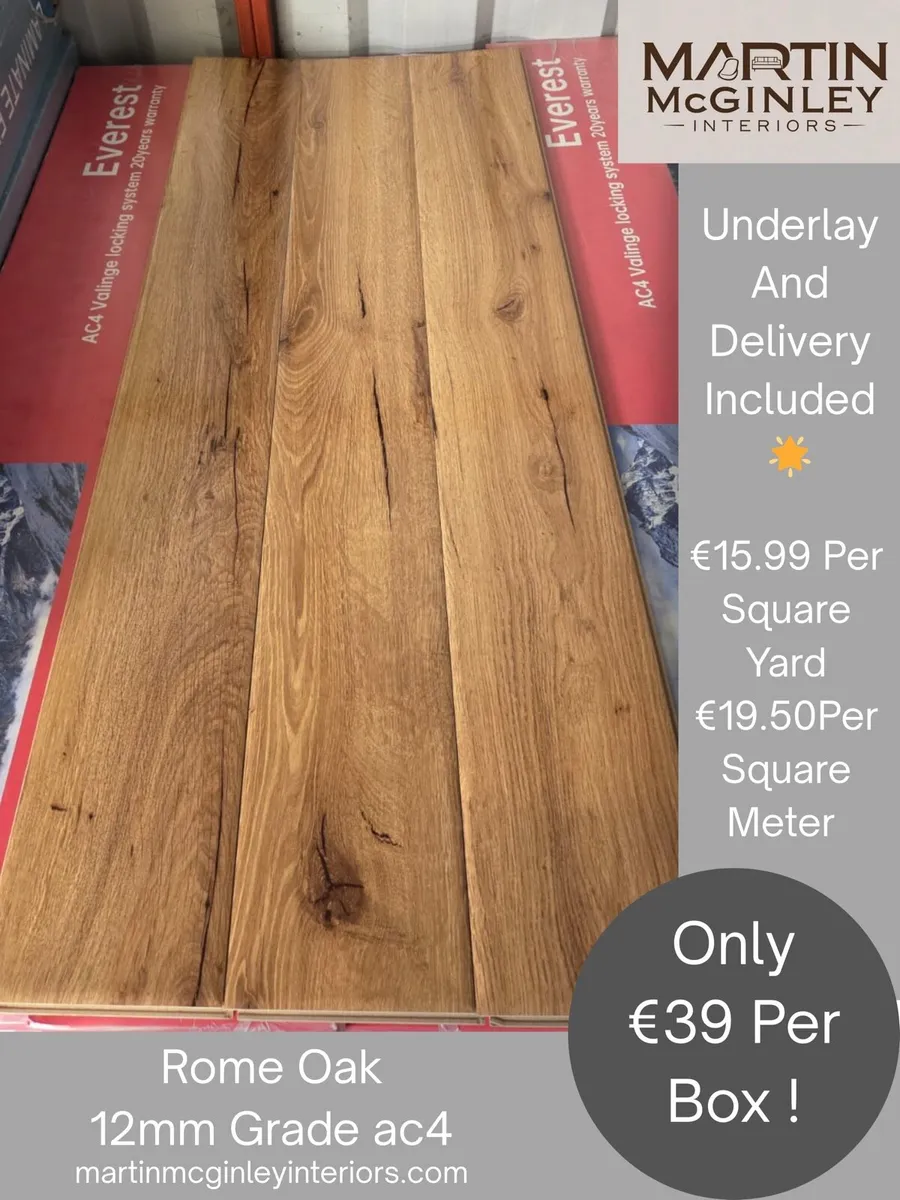 12mm New Laminated Flooring - Image 2