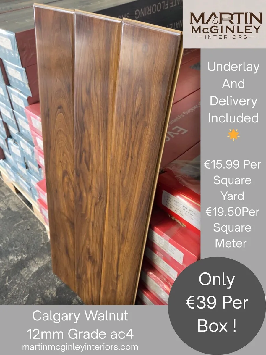 New 12mm High gloss Laminated Flooring - Image 2