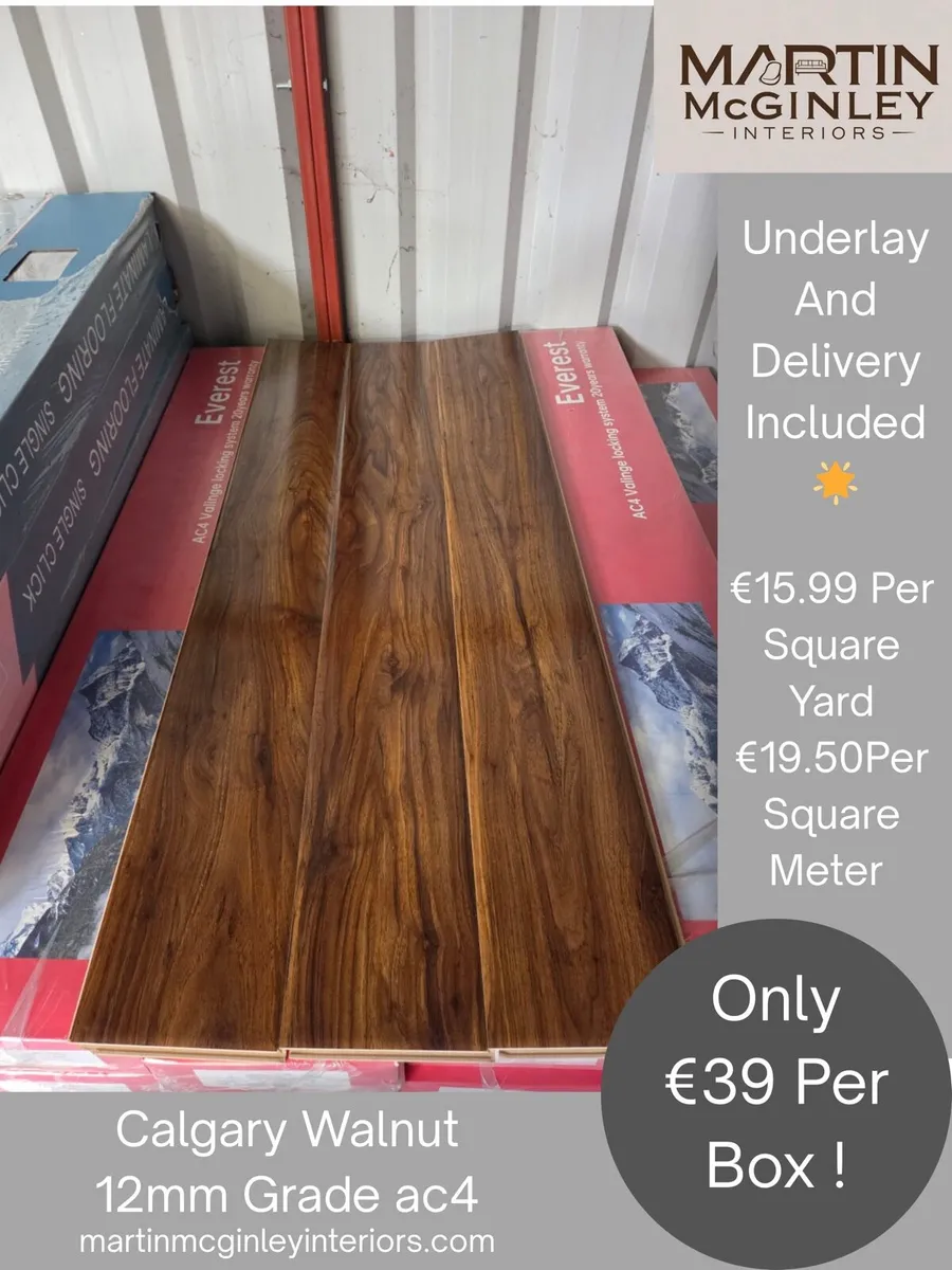 New 12mm High gloss Laminated Flooring - Image 3