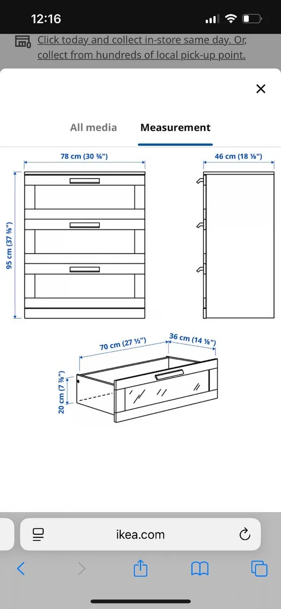 Ikea Brimnes Drawers - Image 2