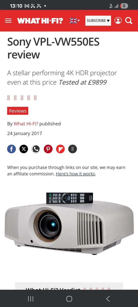 4k Sony Projector - Image 4