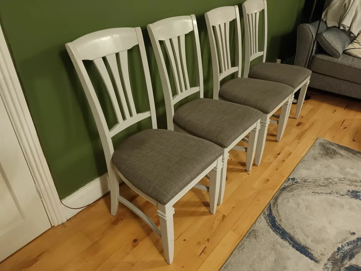 Four High Quality Wooden Kitchen Chairs - Image 3