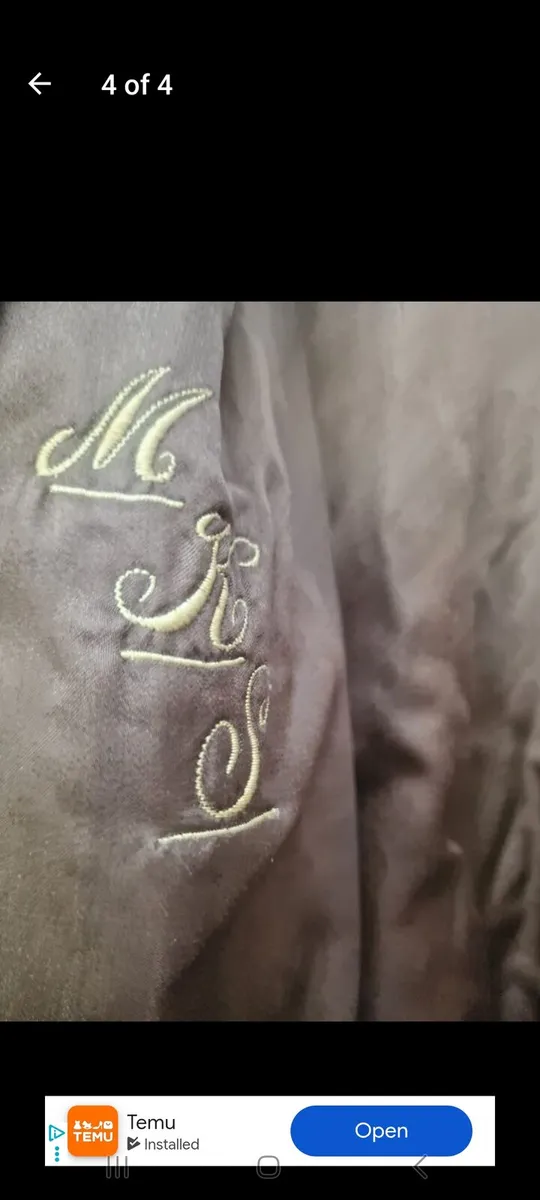 Real mink ladies fur long brown coat (post incl) - Image 4