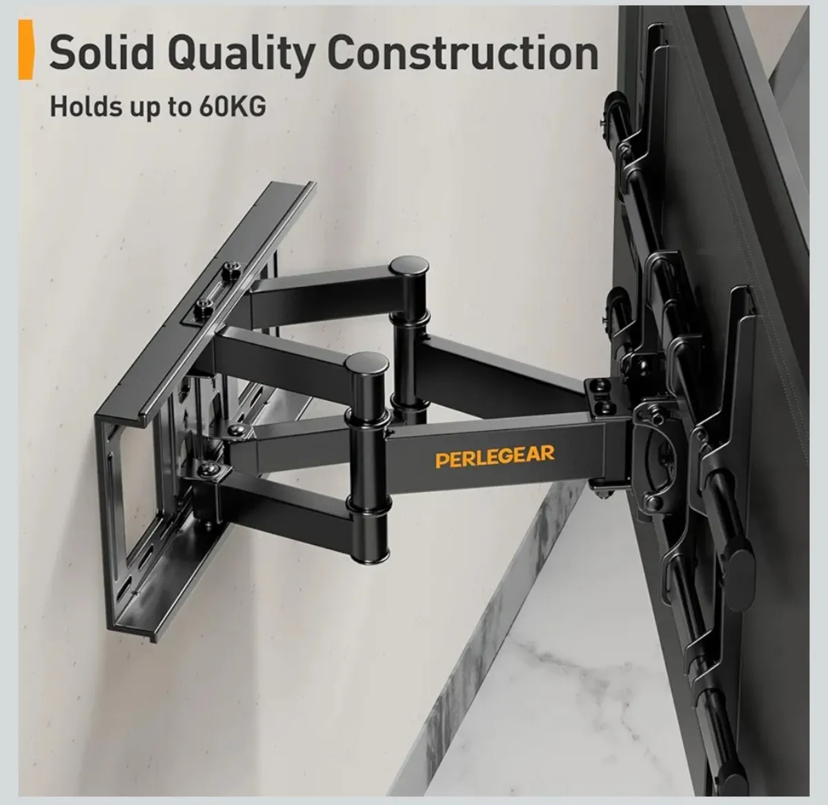 Perlegear TV Wall Bracket for 37-84 Inch Flat/Curv - Image 4