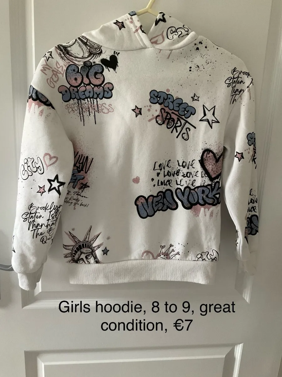 Girls hoodie, 8 to 9