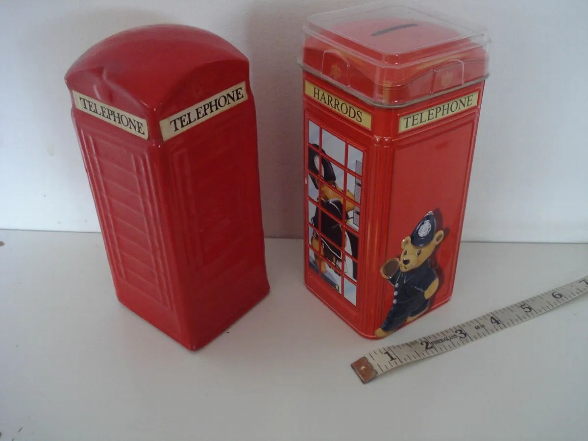 RED TELEPHONE  KIOSK MONEY BOXES. - Image 2