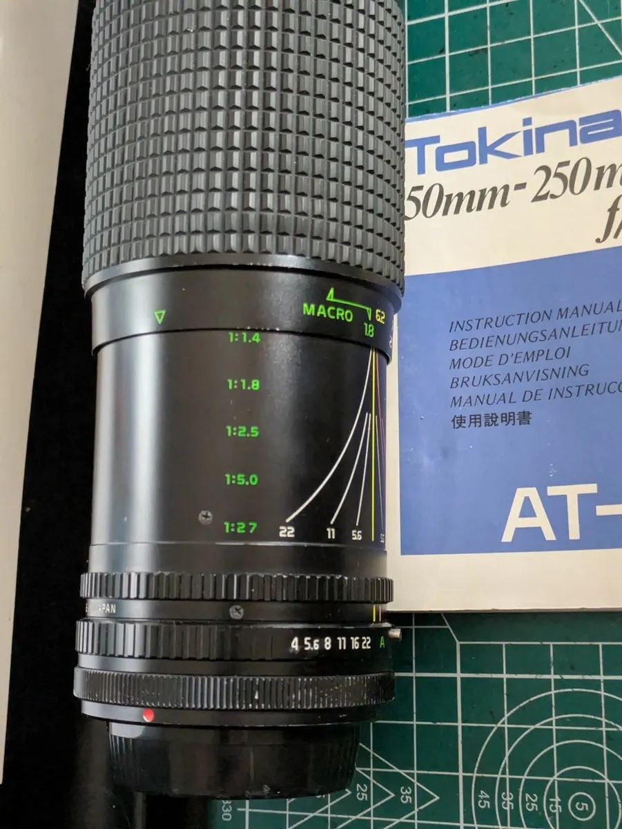 Canon FD mount Tokina AT-X 50-250mm/ 4-5.6 lens - Image 1