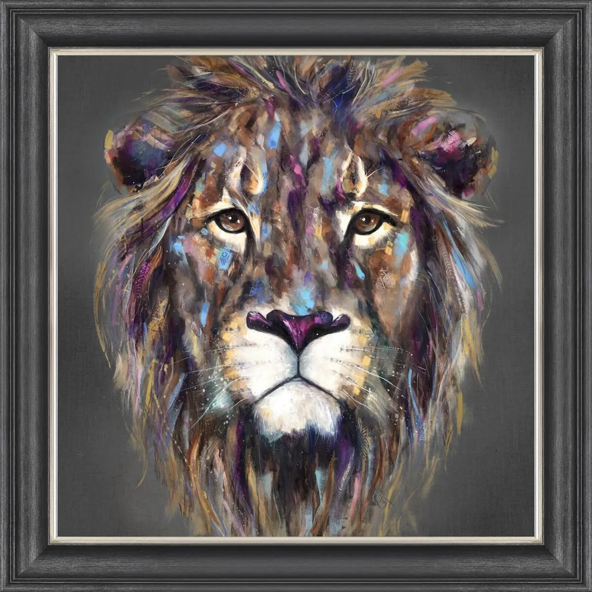 Brand New -Artko Kendi Lion -Large Framed Picture - Image 1