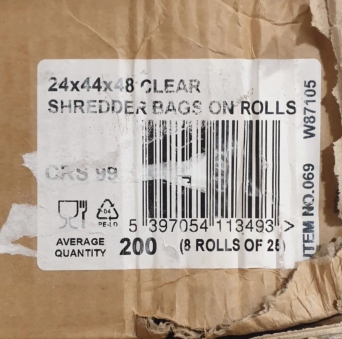 Shredder Bags 24x44x48 inch - Image 4