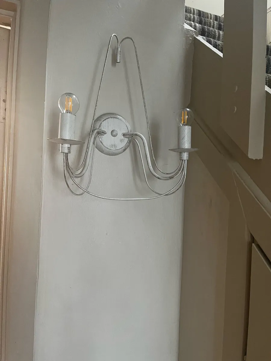 Vintage style twin wall light - Image 1
