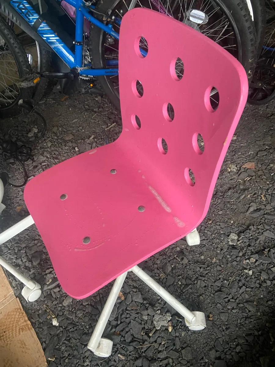 desk chairs for child - pink/black/blue - Image 2