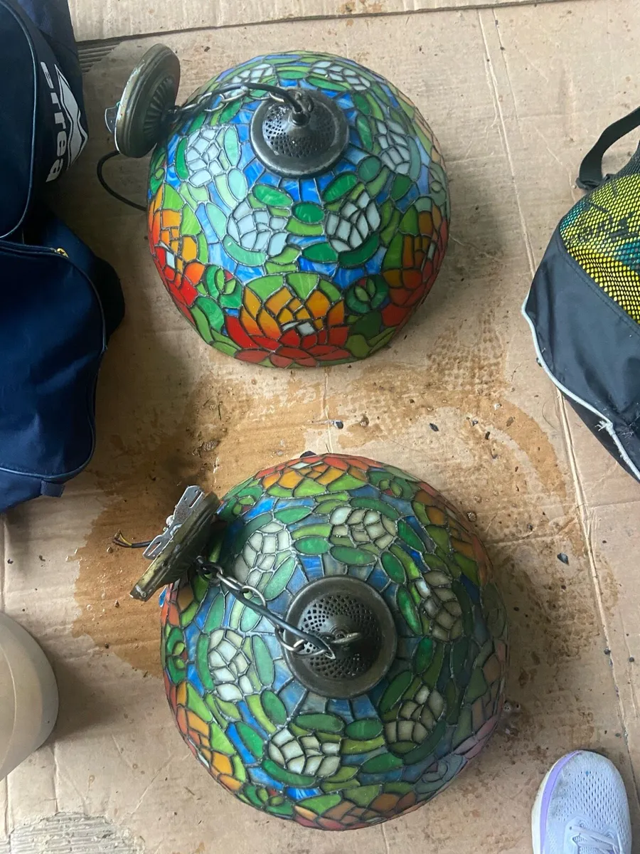 Retro ceiling lights x 2