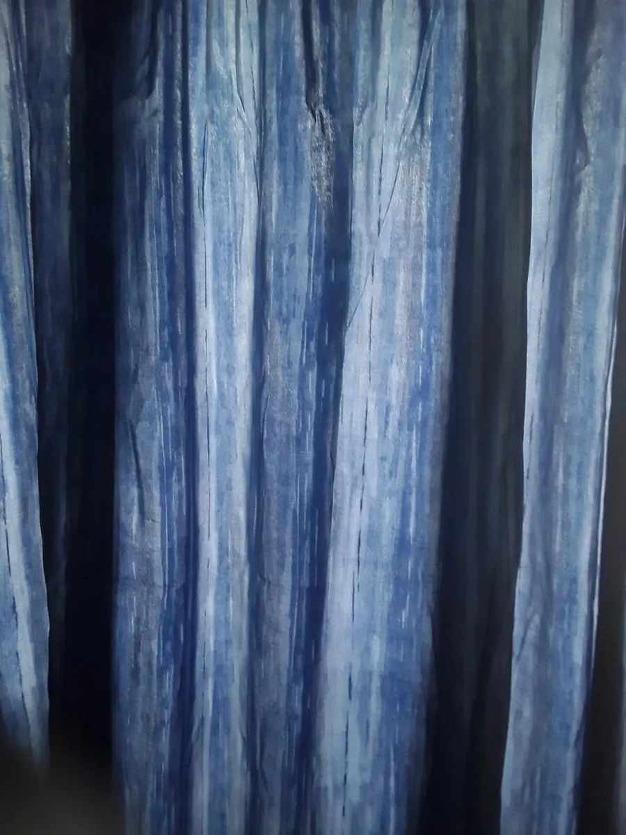 Beautiful extra large deep blue drapes - Image 1