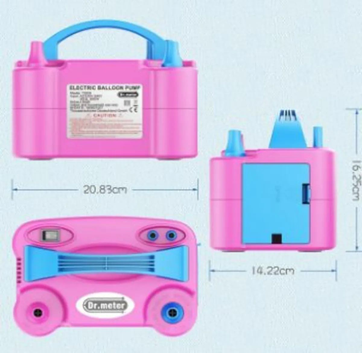 Electric Balloon Pump Fast Inflation Double Nozzle - Image 4