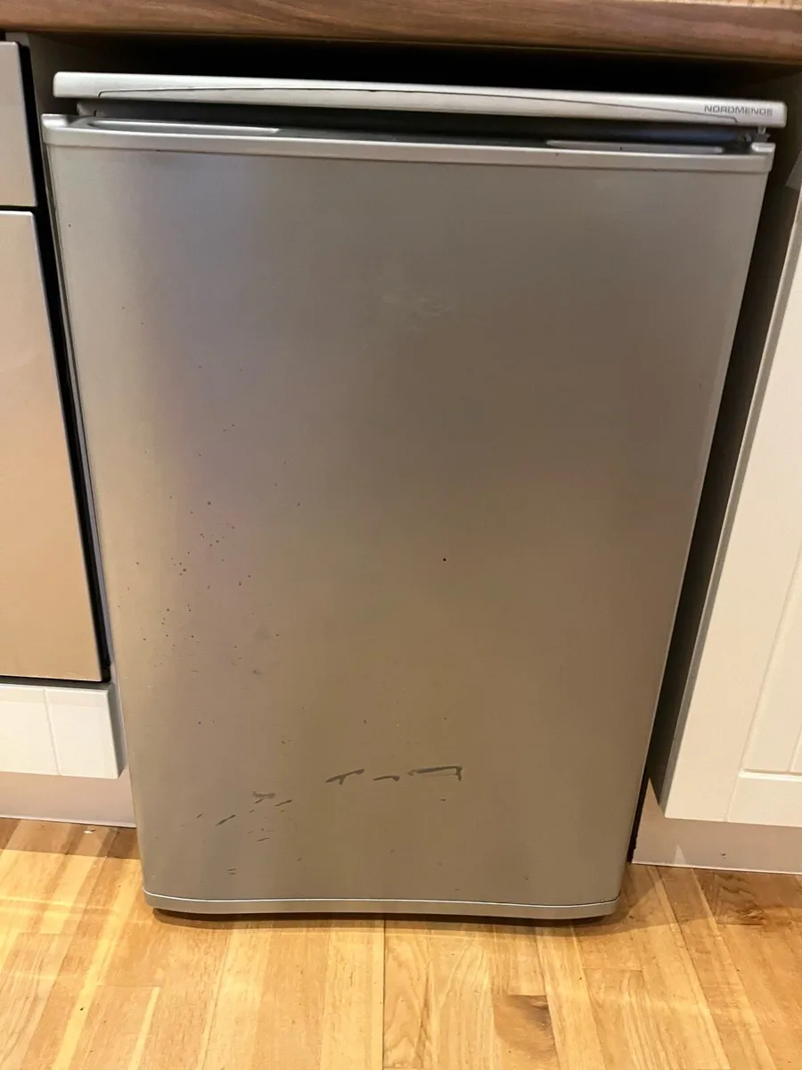 Nordmende under counter silver fridge - Image 1