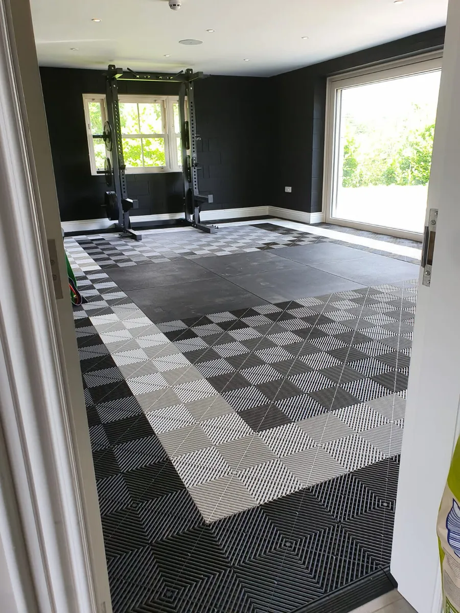 Tuff Tile Floor Tile Garage Retail Showroom Detail - Image 4