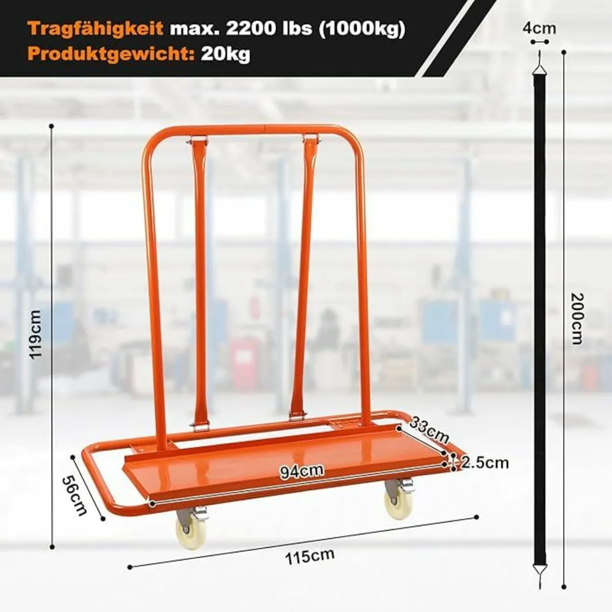 Plasterboard Trolley Free delivery - Image 2