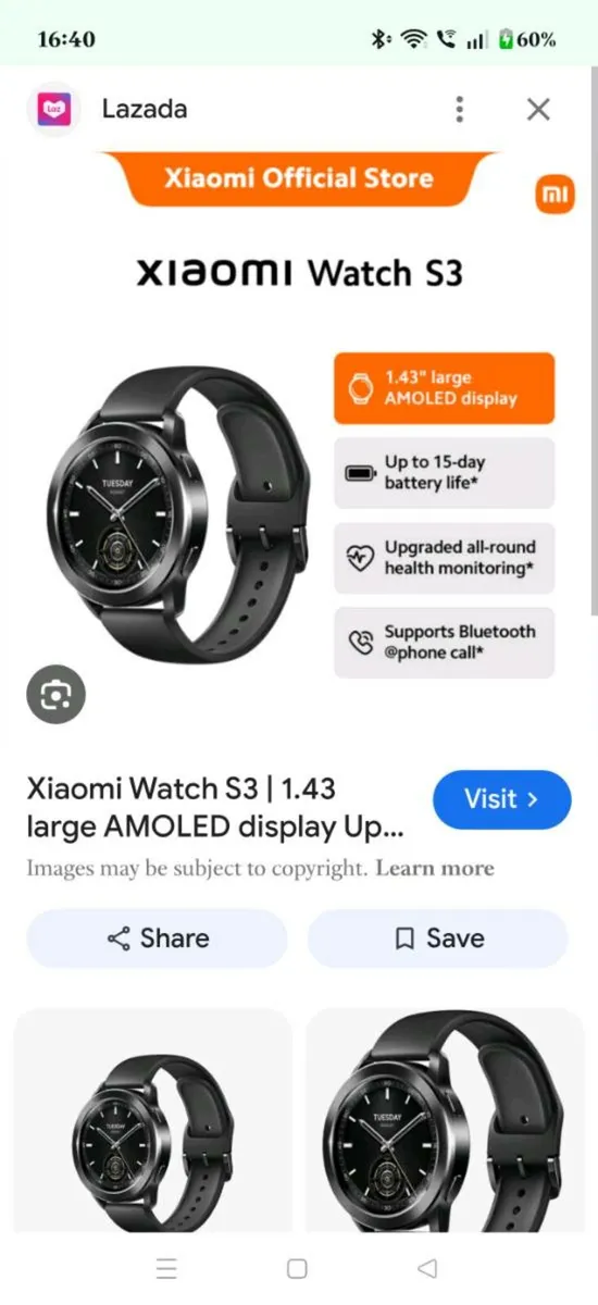 Xiaomi S3 watch