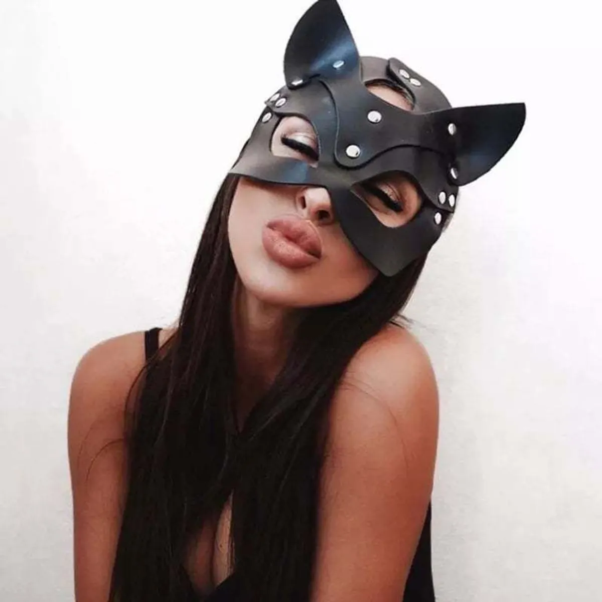 Women Leather Mask - Image 3