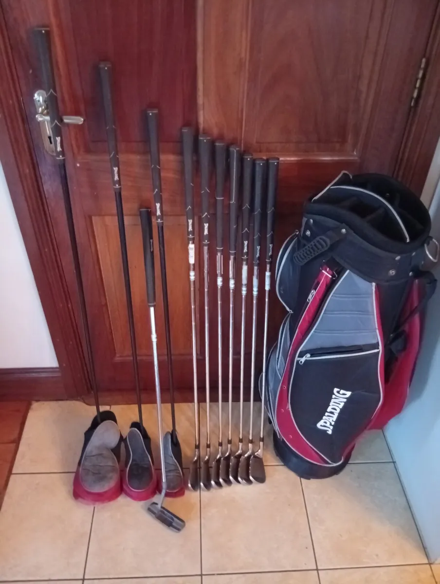 Mens Spalding Full Golf Set & Bag As New - Image 1