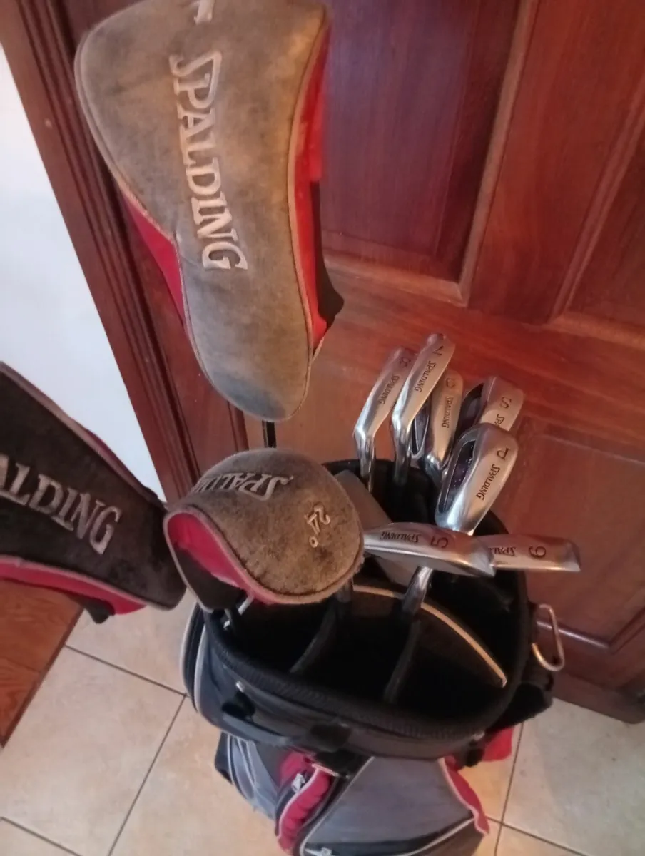 Mens Spalding Full Golf Set & Bag As New - Image 4