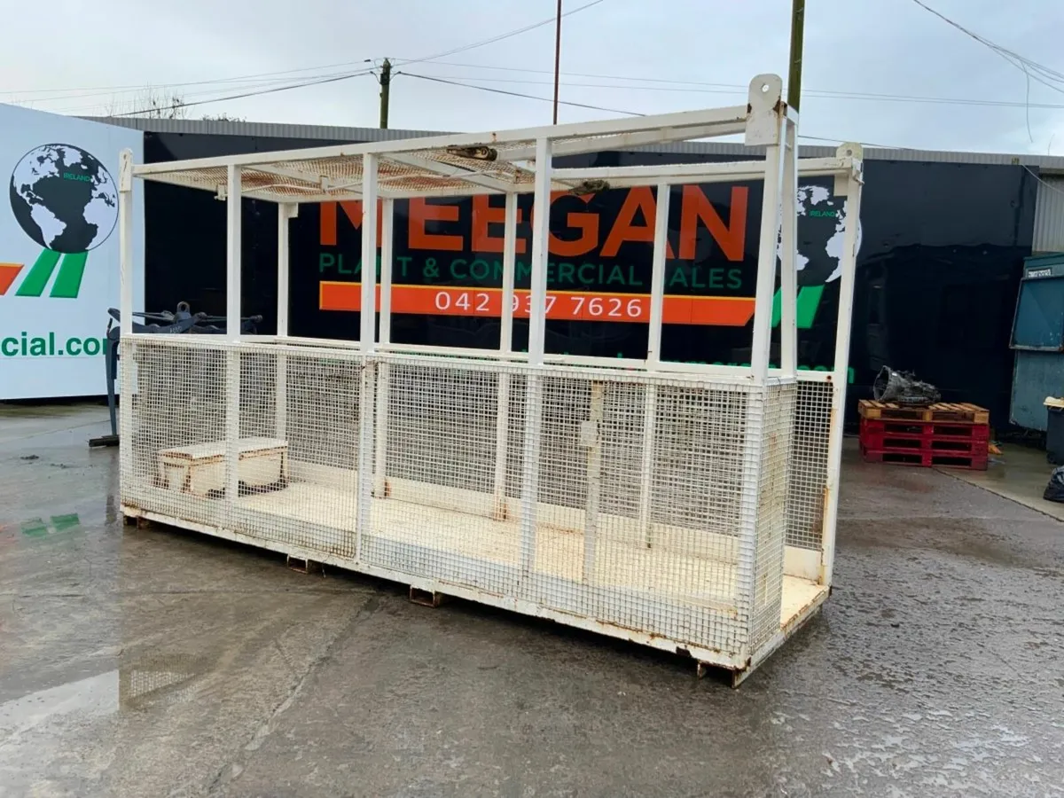 13ft MAN BASKET / SAFETY CAGE. - Image 1