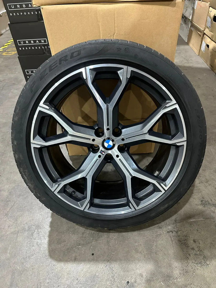 21" GENUINE X5 X6 G05 G06 741M ALLOYS & TYRES - Image 4