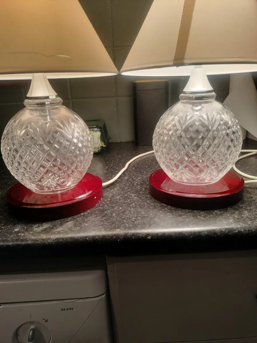 Galway crystal lamps