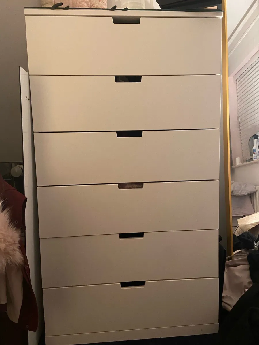 IKEA white chest of 6 drawers - Image 1