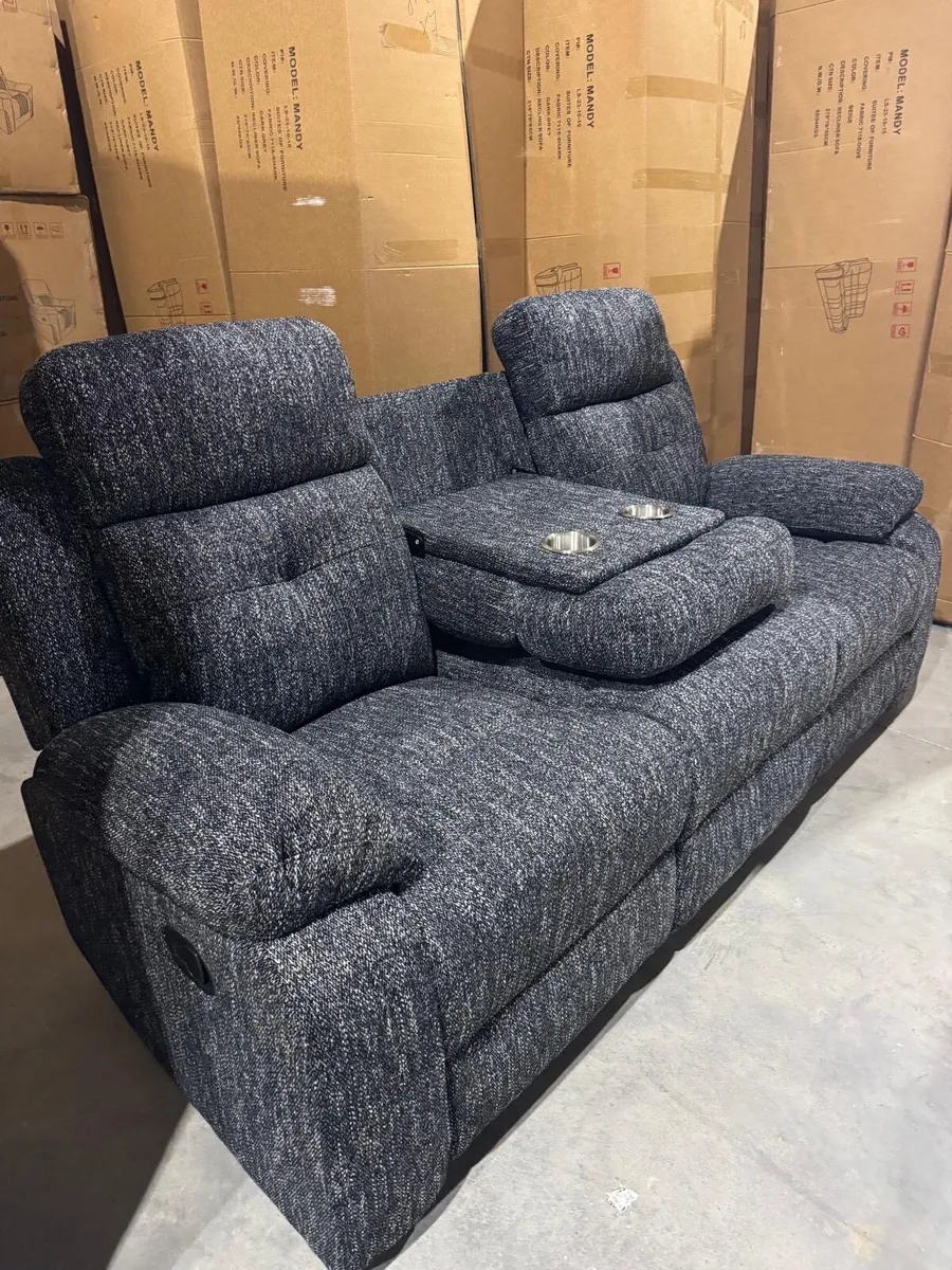 Full Fabric Recliner Sofa Sets Free Delivery - Image 4