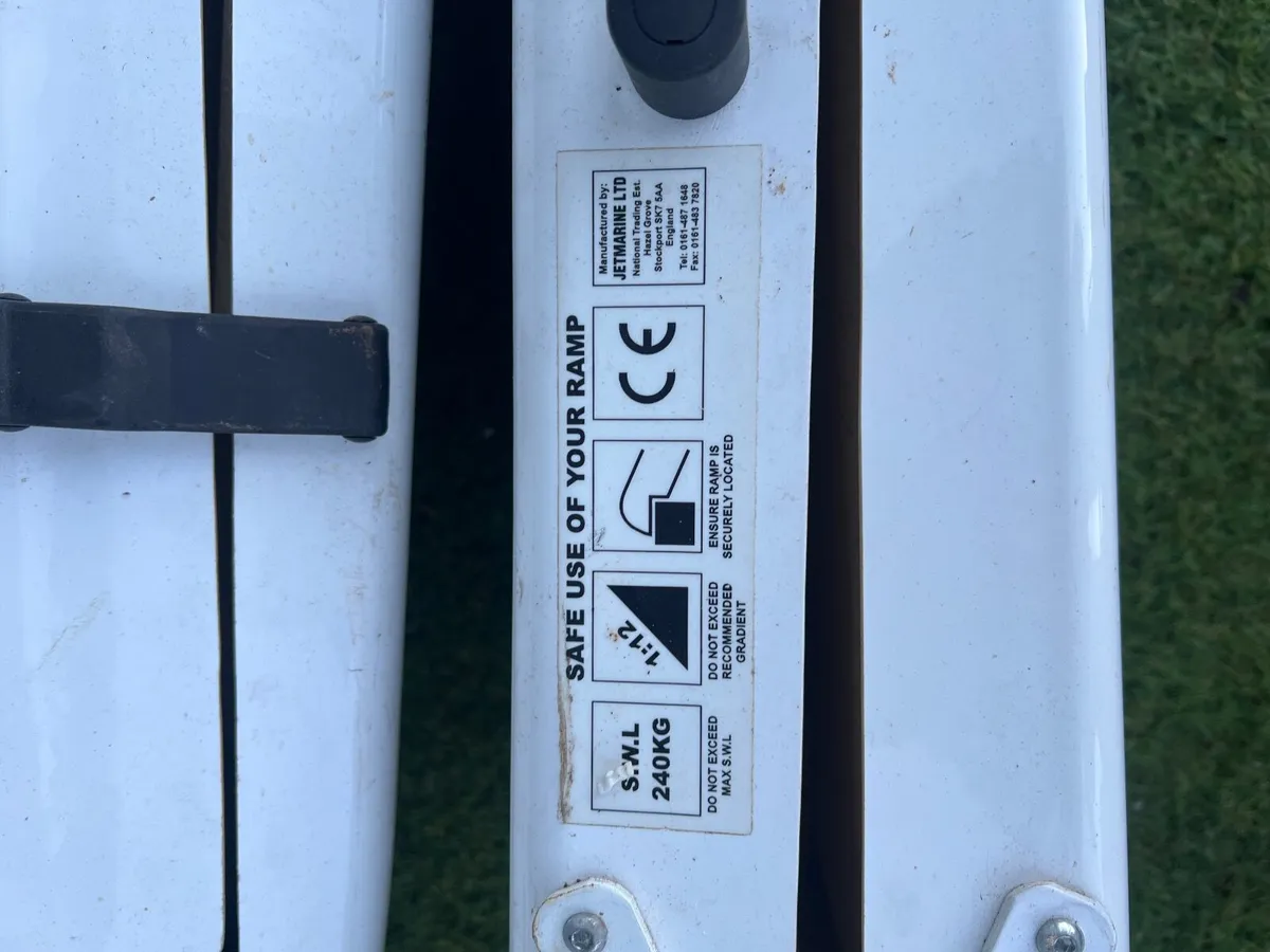 Loading Ramps 6ft long folding fibreglass 600mm - Image 2