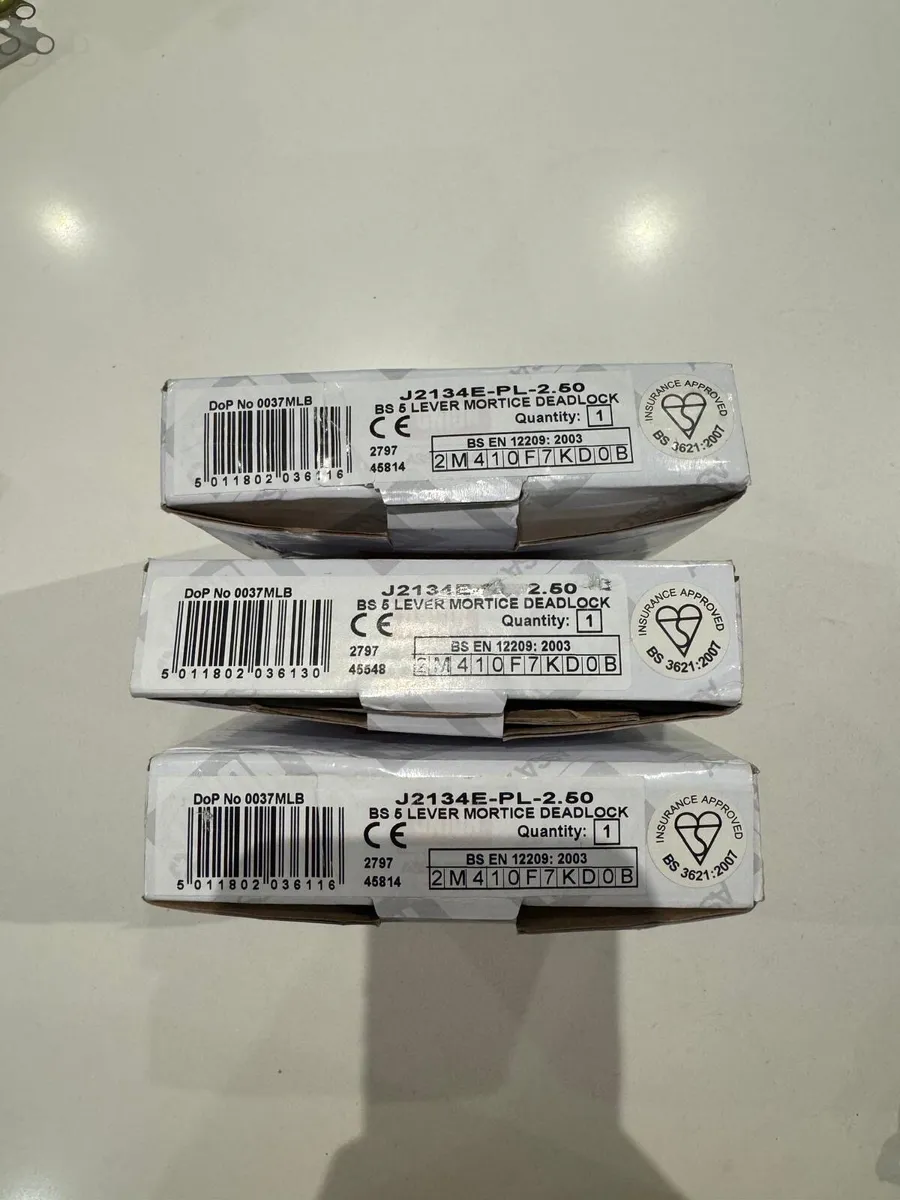 Locks - Union 5 Lever Mortice Deadlock x 3 - Image 2