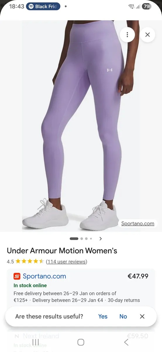 Womens under armour leggings - Image 1