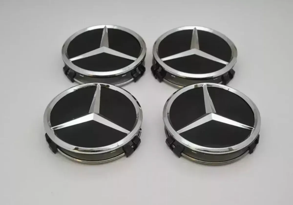 Centre Caps x 4 Mercedes All Makes Models Sizes - Image 1