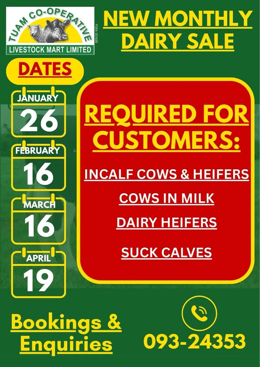 DAIRY SALE - Tuam Mart