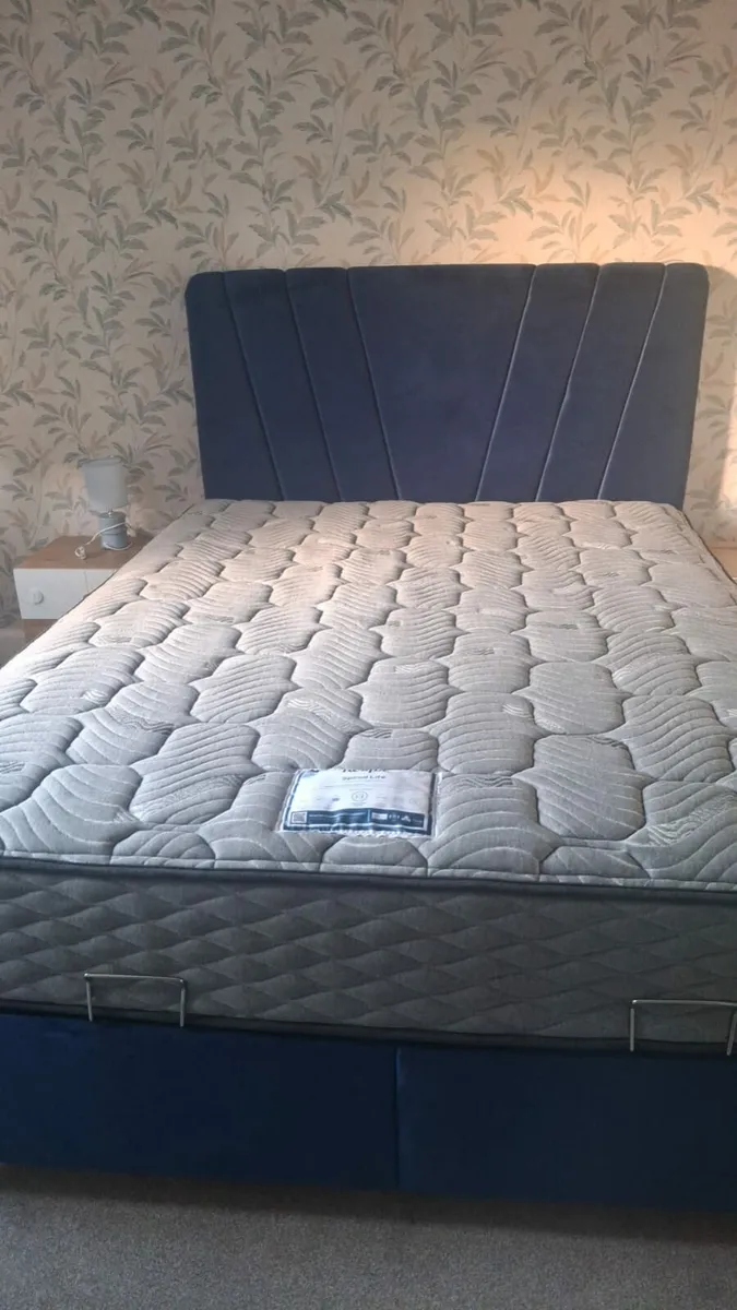 Ottoman King Size bed with Orthopedic Mattress