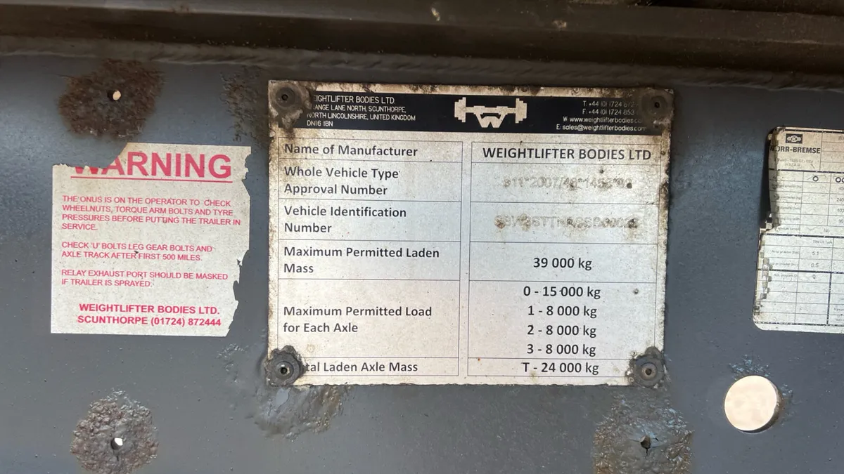 2019 Aggregate insulated tipper electrical cover - Image 4