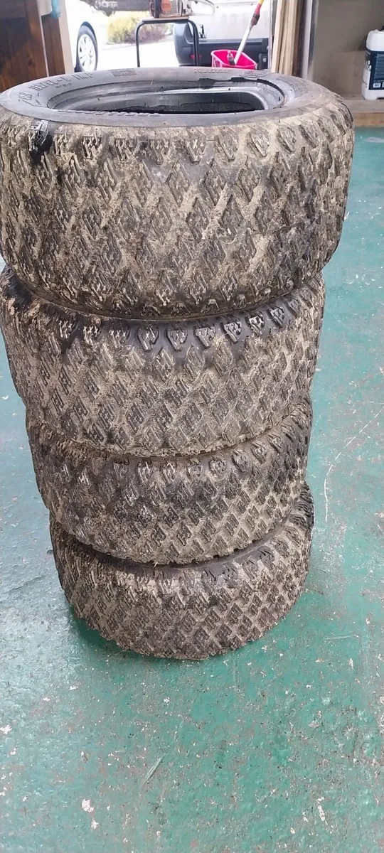 Ride on mower tyres - Image 1