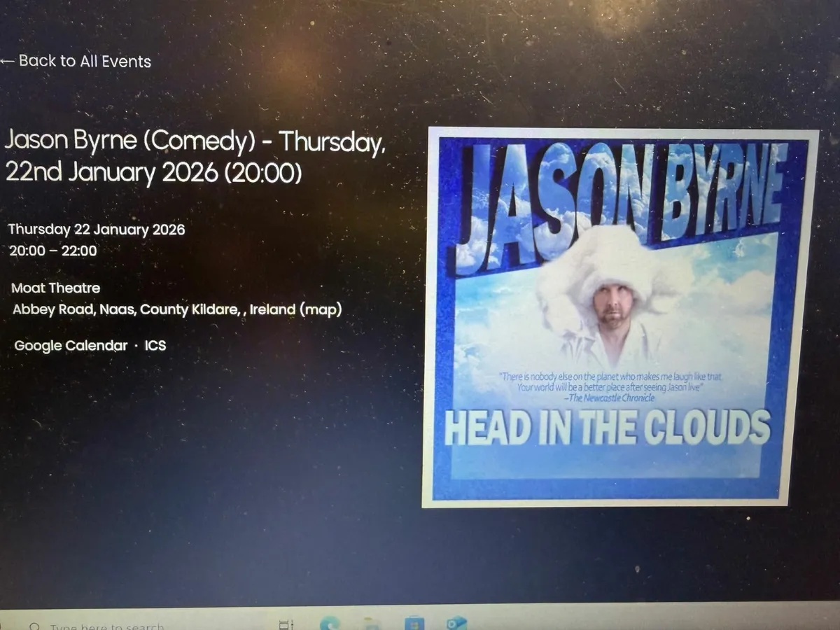 Front Row Tickets Jason Byrne Comedian this Thurs