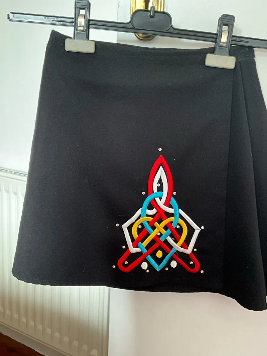 Classic Celtic Embroidered Wrap Dancing Skirt - Image 1