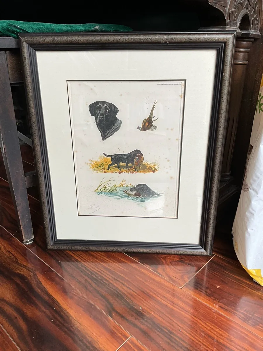 Rare Hunting Scene by Boris Riab - Image 1