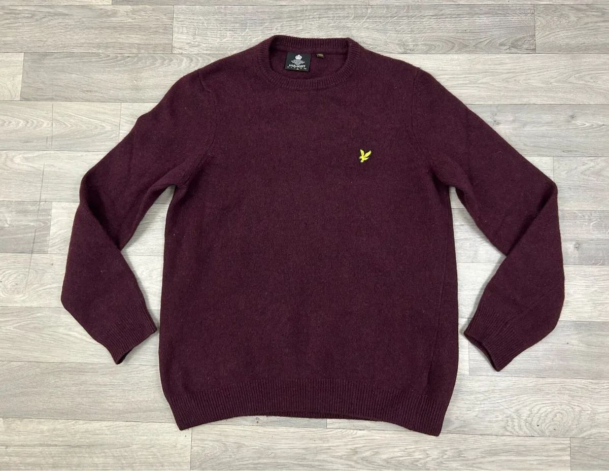 Lyle & Scott Wool Jumper Mens Medium - Image 1