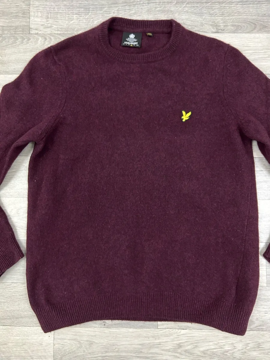 Lyle & Scott Wool Jumper Mens Medium - Image 2