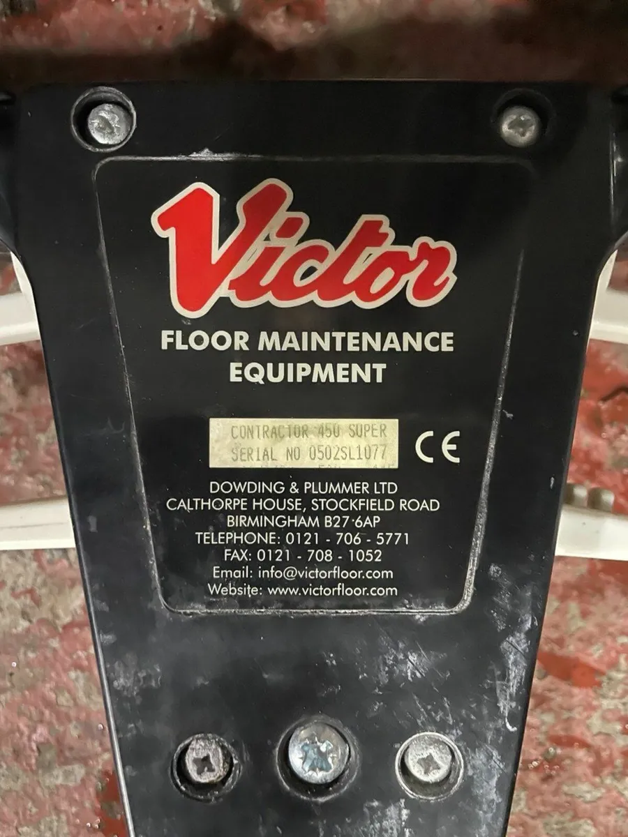 Floor Buffer/Scrubber Victor Europa Contract 450 - Image 3