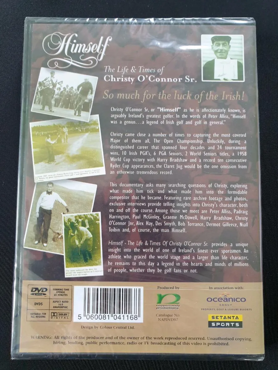 Christy O'Connor Sr. Himself Life and Times of DVD - Image 2