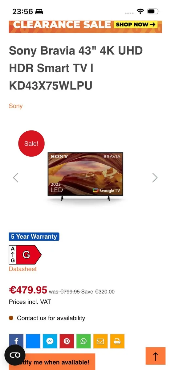 Sony Bravia tv - Image 3