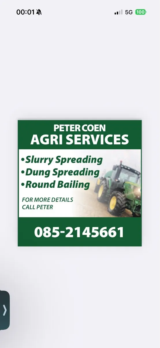 Slurry and dung spreading service - Image 1