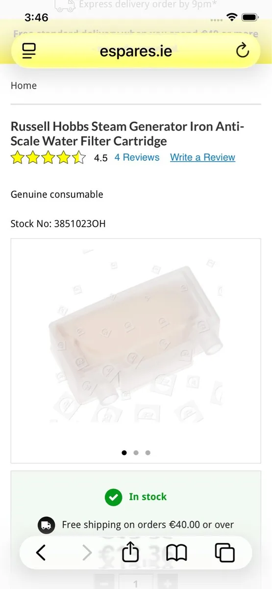 Anti - Scale Cartridges for Russell Hobbs Iron - Image 2